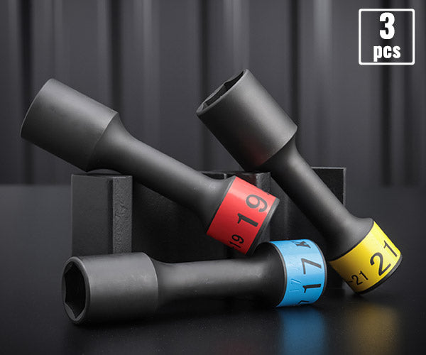 KTC 12.7sq. インパクトレンチ用ホイールナットソケットセット(ロング薄肉) TBP4903