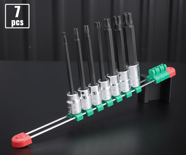 KTC ロングイジリ止めトルクスビットセット 差込角12.7mm(12.7sq.)(1/2) 7点 (TBT4L07TH)(4989433149868) 京都機械工具