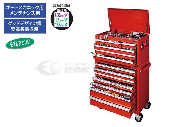 TONE 工具セット380点 ワイドキャビネット tcx960【エヒメマシン】