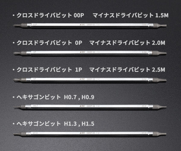 KTC TDBRP6 精密ラチェットドライバーセット ビット5本(先端10種)京都機械工具