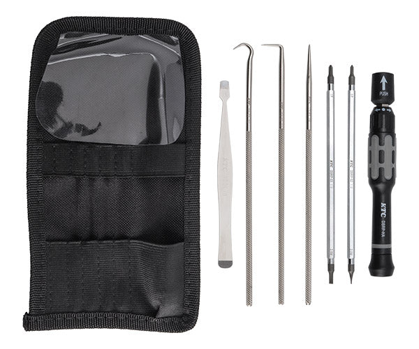 KTC 精密ラチェットドライバ ツールセット7点 TDBRPX7 フックツール スパッジャー