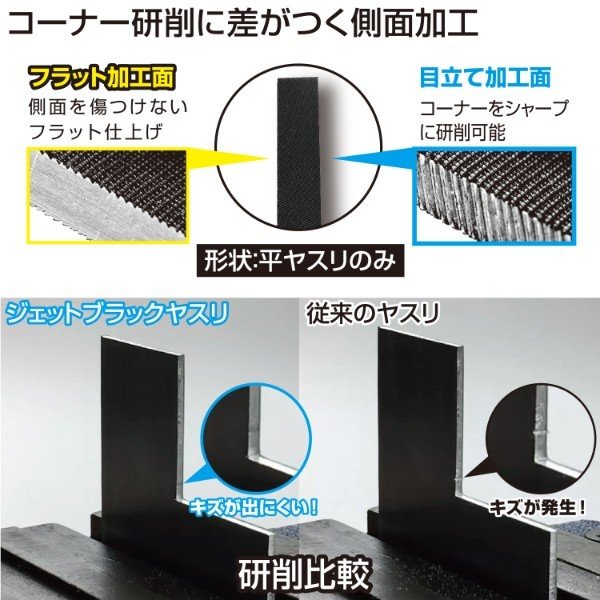 エンジニア ジェットブラックヤスリ 精密 平 (TF-21) (4989833065447) ENGINEER