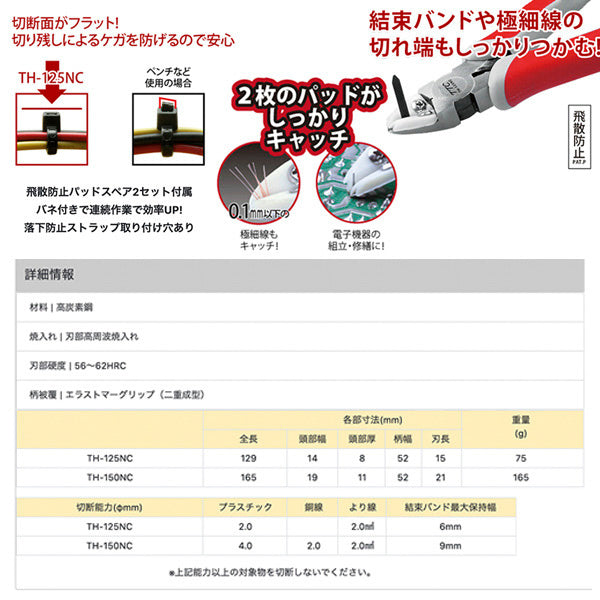 TTC TH-150NC つかめるニッパー 150mm