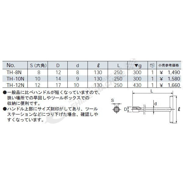 京都機械工具のT型レンチの画像2