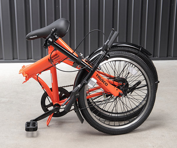 TRUSCO 災害時用ノーパンク自転車 空気入れ不要 ハザードランナー 20インチ 災害備蓄 防災用備品 THR5520 トラスコ