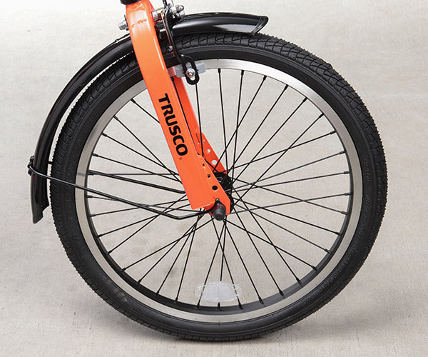 TRUSCO 災害時用ノーパンク自転車 空気入れ不要 ハザードランナー 20インチ 災害備蓄 防災用備品 THR5520 トラスコ