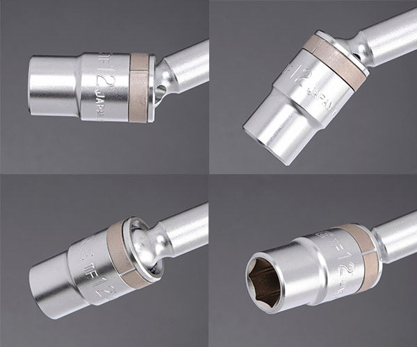 TONE T形フレックスレンチ(ボール式) 12mm (TF-12)(4953488009415) トネ