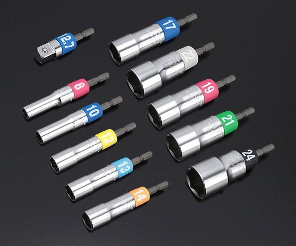 TOP 電動ドリル用アルファソケットセット EDX-824AS トップ工業 工具