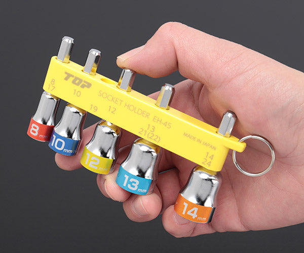 TOP 電動ドリル用ショートソケットセット EHS-814HS トップ
