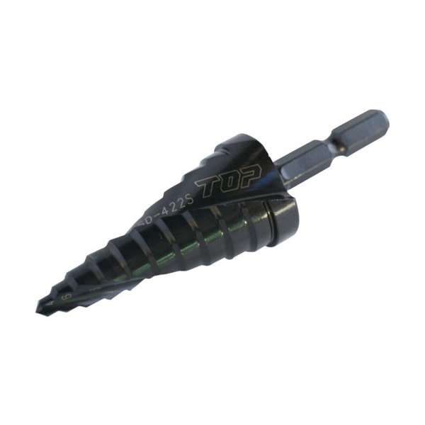 トップ工業の電動ドリル用六角シャンクスパイラルステップドリルの画像1