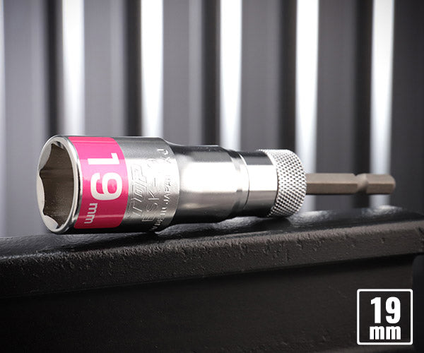 TOP 電動ドリル用 強替軸ソケット 19mm 40V対応 ESK-19TS トップ工業 工具 六角 6角 電動工具 ドリルドライバー シャンク交換 高耐久
