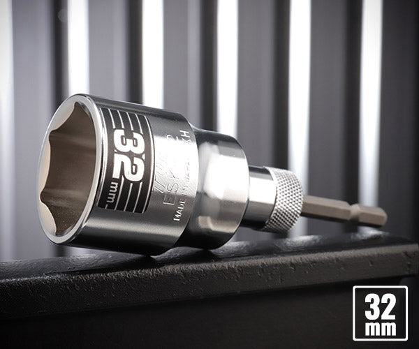 TOP 電動ドリル用 強替軸ソケット 32mm 40V対応 ESK-32TS トップ工業 工具 六角 6角 電動工具 ドリルドライバー シャンク交換 高耐久