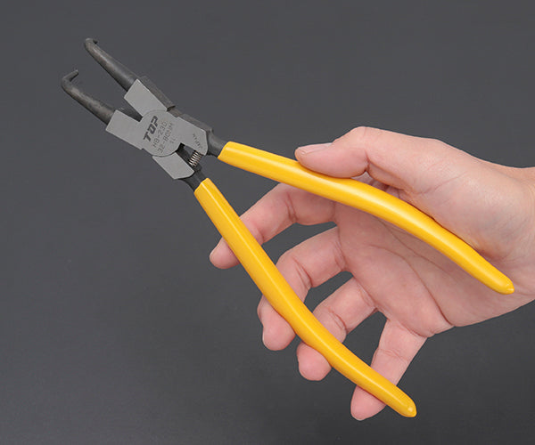 TOP スナップリングプライヤ穴用曲爪 230mm 使用範囲32〜80mm HB-230 トップ工業