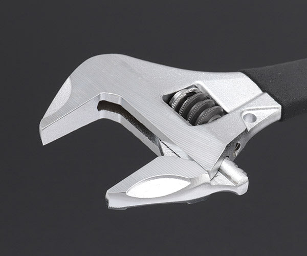 TOP ワークワイド(ガタ無しモンキレンチ)グリップ付 ブラック HM-25MGBK