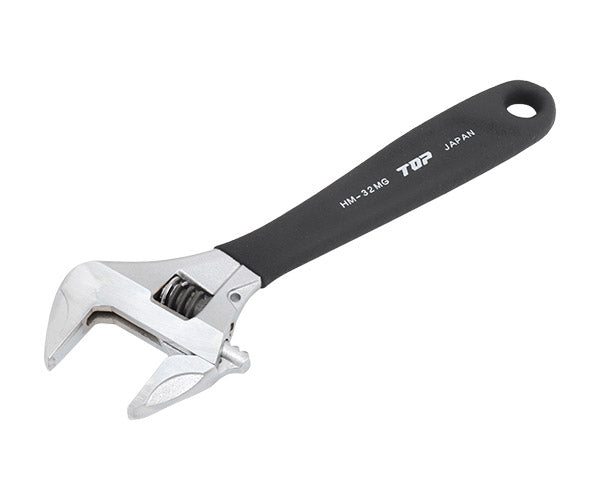 TOP ワークワイド(ガタ無しモンキレンチ)グリップ付 ブラック HM-32MGBK