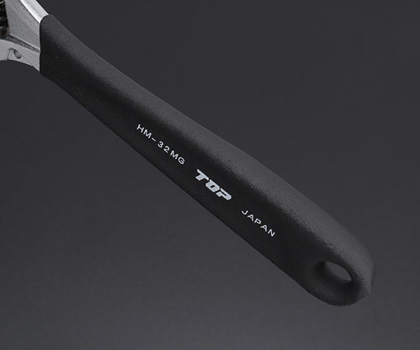 TOP ワークワイド(ガタ無しモンキレンチ)グリップ付 ブラック HM-32MGBK