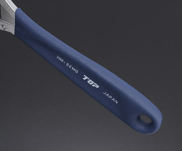 TOP モンキーレンチ ワークワイド ガタ無し モンキレンチ グリップ付 ネイビー HM-32MGNB トップ工業 工具