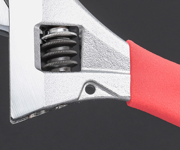 TOP ワークワイド(ガタ無しモンキレンチ)グリップ付 レッド HM-32MGR