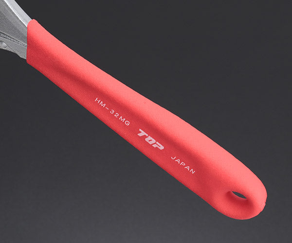 TOP ワークワイド(ガタ無しモンキレンチ)グリップ付 レッド HM-32MGR