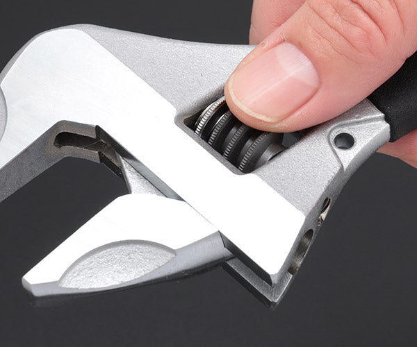 TOP モンキーレンチ ワークワイド ガタ無し モンキレンチ グリップ付 ブラック HM-38MGBK トップ工業 工具