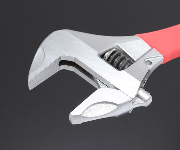 TOP ワークワイド(ガタ無しモンキレンチ)グリップ付 レッド HM-38MGR