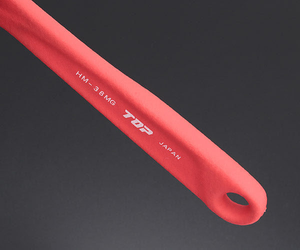 TOP ワークワイド(ガタ無しモンキレンチ)グリップ付 レッド HM-38MGR