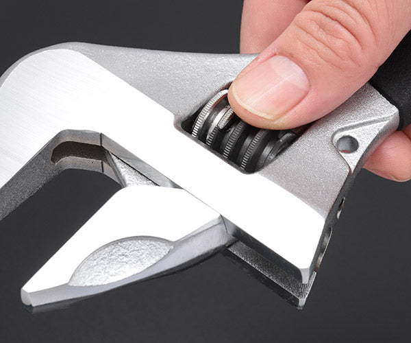 TOP ワークワイド(ガタ無しモンキレンチ)グリップ付 ブラック HM-43MGBK