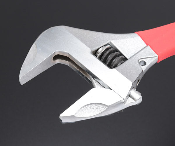 TOP ワークワイド(ガタ無しモンキレンチ)グリップ付 レッド HM-43MGR