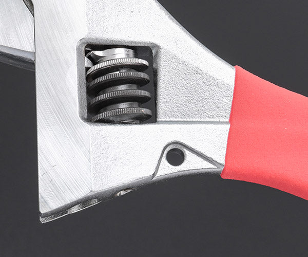 TOP ワークワイド(ガタ無しモンキレンチ)グリップ付 レッド HM-43MGR