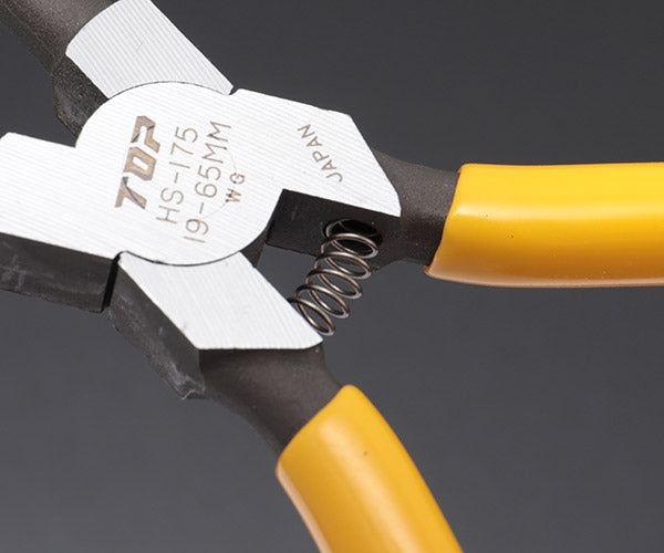 TOP スナップリングプライヤ穴用直爪 175mm 使用範囲19〜65mm HS-175 トップ工業