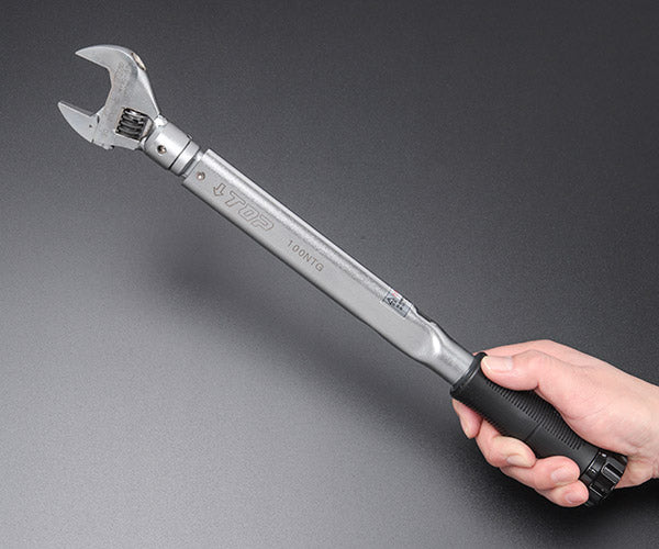 TOP ヘッド反転式モンキ形グリップ付トルクレンチ 調整範囲20~100N・m HY-100NTG トップ