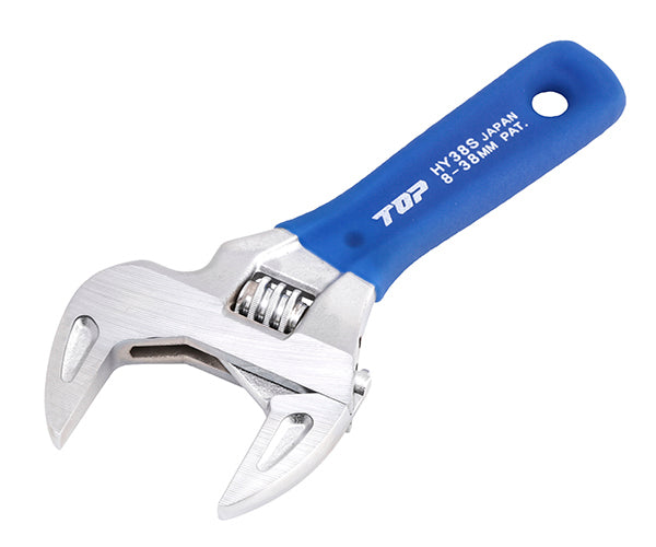 TOP 薄型軽量ワイドモンキレンチ ショートエコワイド 口開寸法8〜38 HY-38S トップ工業
