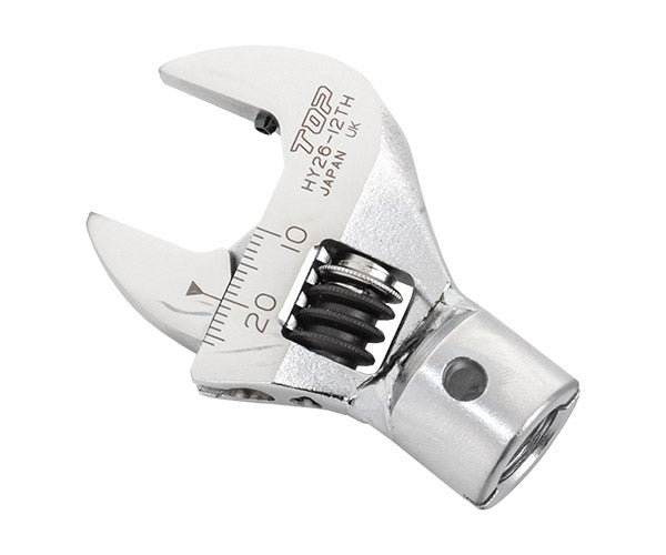 TOP モンキ形トルクヘッド(目盛り付)口開き10~26mm HY26-12TH トップ
