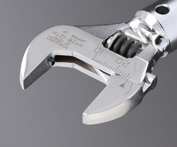 TOP モンキ形トルクヘッド(目盛り付)口開き10~26mm HY26-12TH トップ