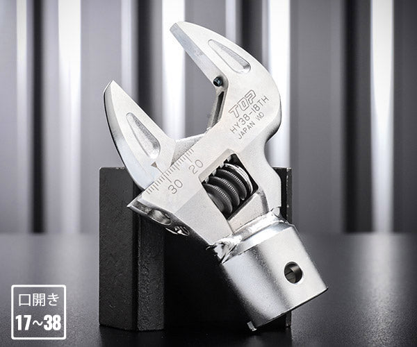 TOP モンキ形トルクヘッド(目盛り付)口開き17〜38mm HY38-18TH トップ