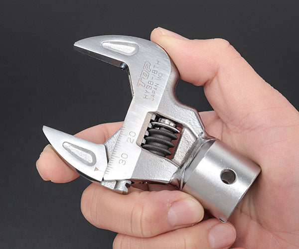 TOP モンキ形トルクヘッド(目盛り付)口開き17〜38mm HY38-18TH トップ