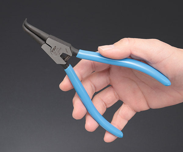 TOP スナップリングプライヤ 軸用曲爪 使用範囲19〜40mm SB-175 トップ工業