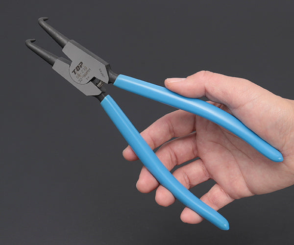 TOP スナップリングプライヤ 軸用曲爪 使用範囲32〜80mm SB-230 トップ工業