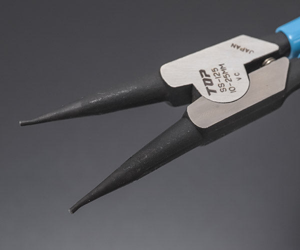 TOP スナップリングプライヤ 軸用直爪 125mm使用範囲10〜25mm SS-125 トップ工業