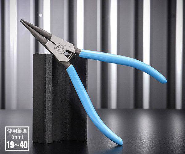 TOP スナップリングプライヤ 軸用直爪 175mm使用範囲19〜40mm SS-175 トップ工業