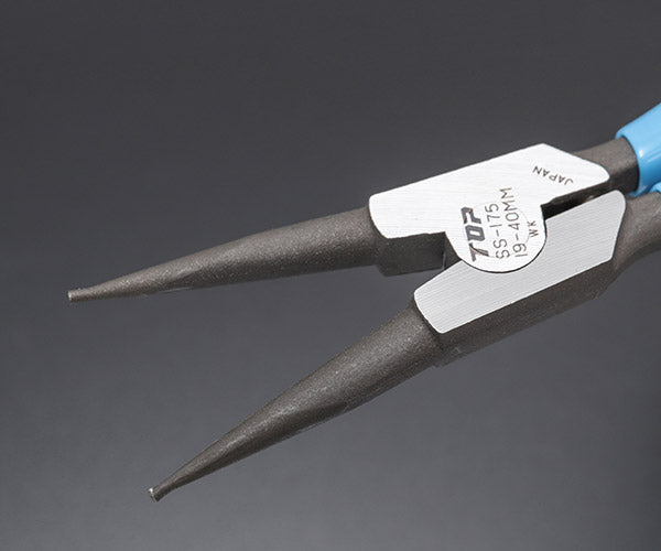 TOP スナップリングプライヤ 軸用直爪 175mm使用範囲19〜40mm SS-175 トップ工業
