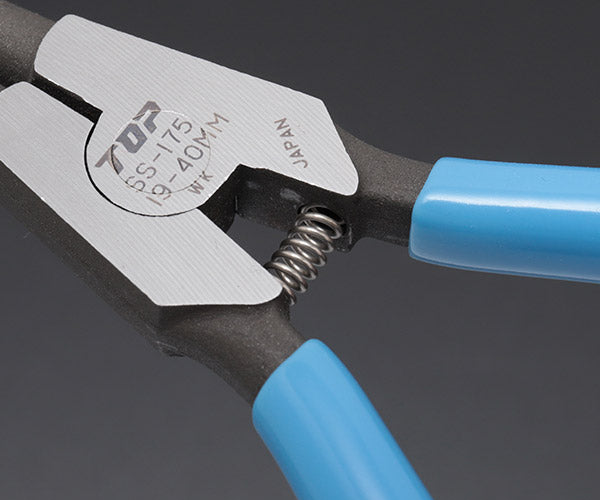 TOP スナップリングプライヤ 軸用直爪 175mm使用範囲19〜40mm SS-175 トップ工業