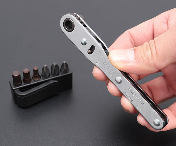 KTC TPMD18EM 樹脂柄ドライバー8本セット+板ラチェット差替えドライバセット (D1P2-1, 2, 3,D1M2-5, 6, 8,D1PS-2,D1MS-6,TMDB8) 京都機械工具