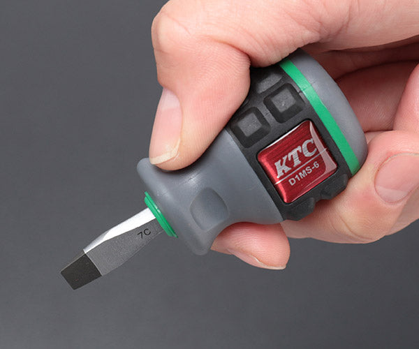 KTC TPMD18EM 樹脂柄ドライバー8本セット+板ラチェット差替えドライバセット (D1P2-1, 2, 3,D1M2-5, 6, 8,D1PS-2,D1MS-6,TMDB8) 京都機械工具