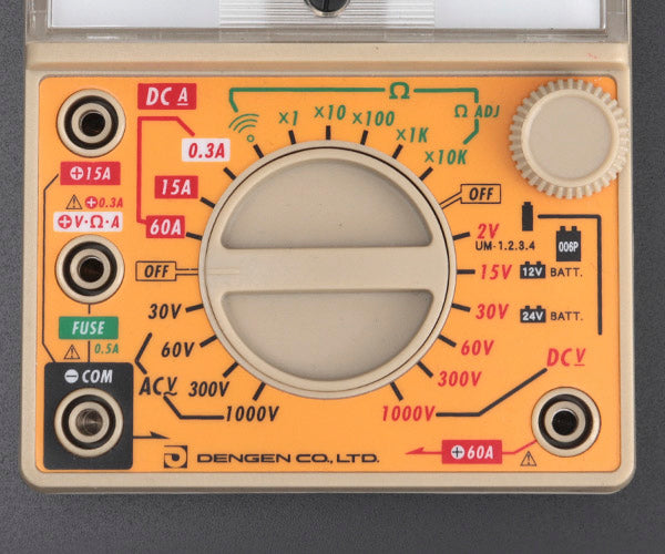 デンゲン サーキットテスター アナログ式 マイコン搭載車用 直流60A対応 上位モデル (TR-170DX) (4562396133725) DENGEN