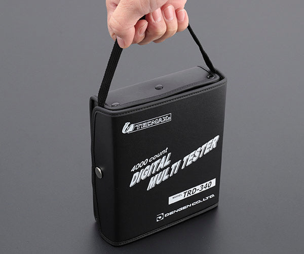 デンゲン デジタルマルチテスター 4000カウント 液晶文字高21mm ソフトケース付 (TRD-340) (4562396133756) DENGEN