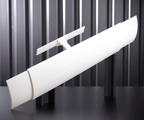 TRUSCO エアコン風よけカバー シボ加工タイプ ホワイト トラスコ