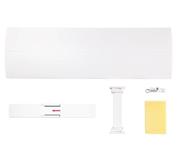 TRUSCO エアコン風よけカバー シボ加工タイプ ホワイト トラスコ