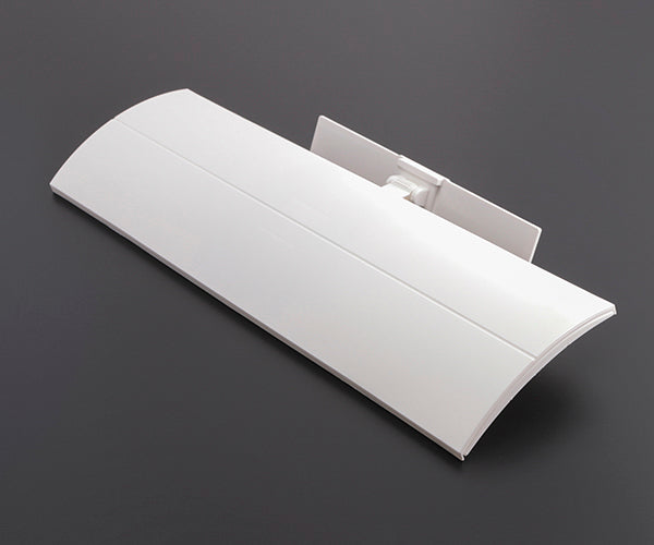 TRUSCO エアコン風よけカバー シボ加工タイプ ホワイト トラスコ