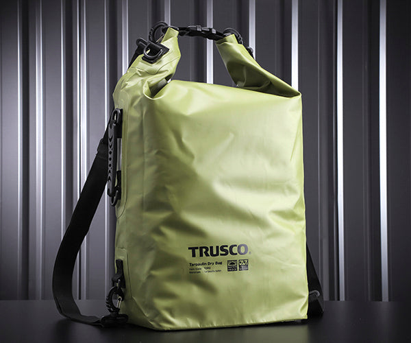 TRUSCO 防水ターポリンショルダーバッグ ブラック - 収納・保管用品